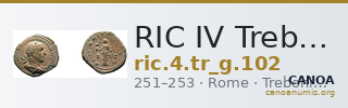 RIC IV Trebonianus Gallus 102 — CANOA