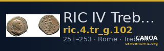RIC IV Trebonianus Gallus 102 — CANOA