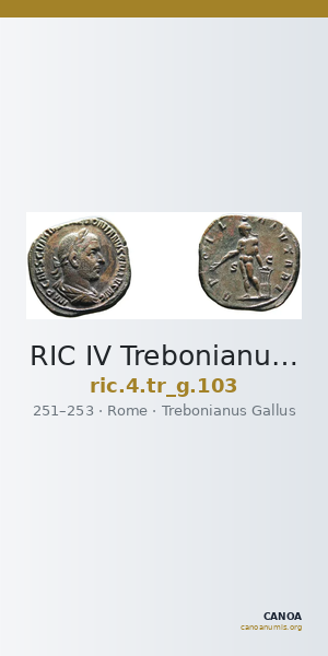 RIC IV Trebonianus Gallus 103 — CANOA