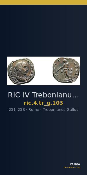 RIC IV Trebonianus Gallus 103 — CANOA