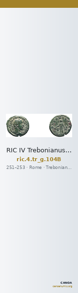 RIC IV Trebonianus Gallus 104B — CANOA