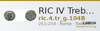 RIC IV Trebonianus Gallus 104B — CANOA