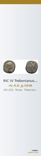 RIC IV Trebonianus Gallus 105A — CANOA