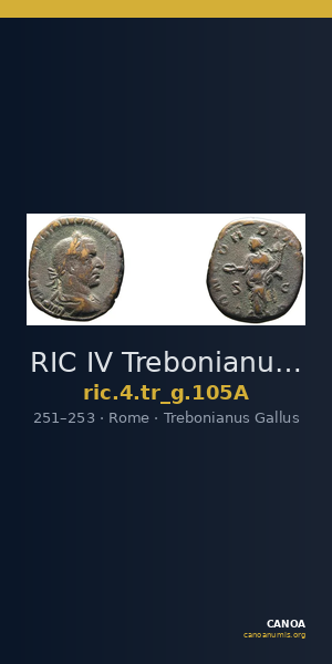 RIC IV Trebonianus Gallus 105A — CANOA