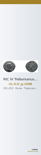RIC IV Trebonianus Gallus 106B — CANOA