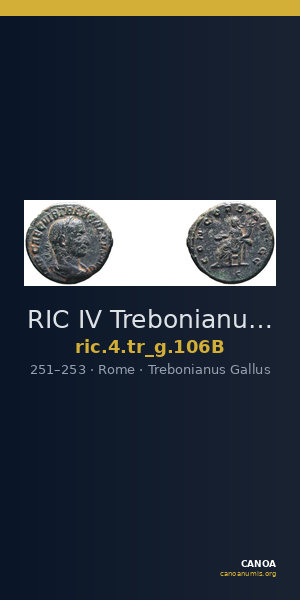 RIC IV Trebonianus Gallus 106B — CANOA