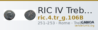 RIC IV Trebonianus Gallus 106B — CANOA