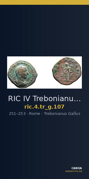 RIC IV Trebonianus Gallus 107 — CANOA
