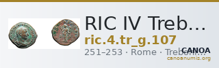 RIC IV Trebonianus Gallus 107 — CANOA