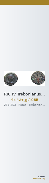 RIC IV Trebonianus Gallus 108B — CANOA