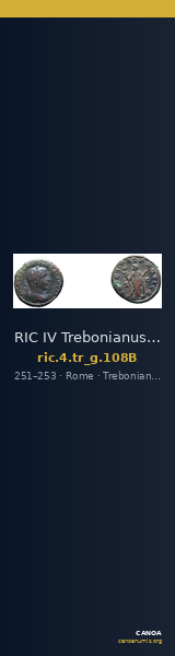 RIC IV Trebonianus Gallus 108B — CANOA