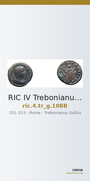 RIC IV Trebonianus Gallus 108B — CANOA
