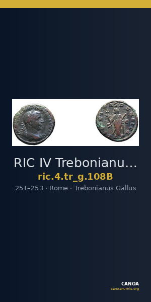RIC IV Trebonianus Gallus 108B — CANOA
