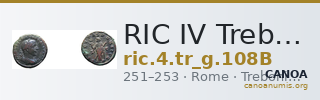 RIC IV Trebonianus Gallus 108B — CANOA