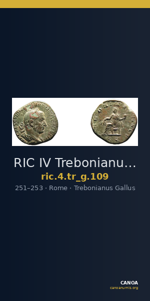 RIC IV Trebonianus Gallus 109 — CANOA