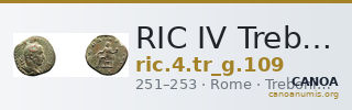 RIC IV Trebonianus Gallus 109 — CANOA