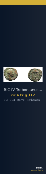 RIC IV Trebonianus Gallus 112 — CANOA