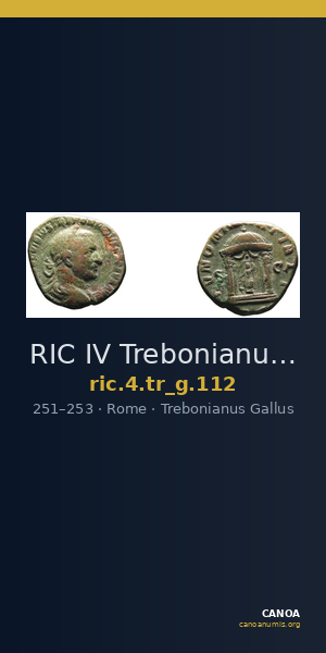 RIC IV Trebonianus Gallus 112 — CANOA