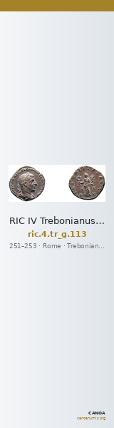 RIC IV Trebonianus Gallus 113 — CANOA