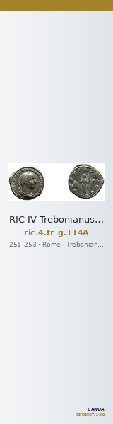 RIC IV Trebonianus Gallus 114A — CANOA