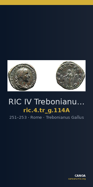 RIC IV Trebonianus Gallus 114A — CANOA