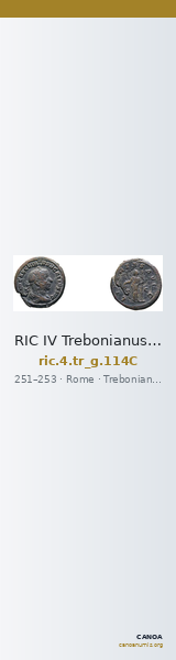 RIC IV Trebonianus Gallus 114C — CANOA