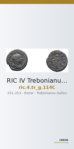 RIC IV Trebonianus Gallus 114C — CANOA