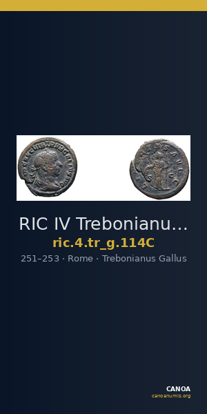RIC IV Trebonianus Gallus 114C — CANOA