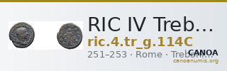 RIC IV Trebonianus Gallus 114C — CANOA
