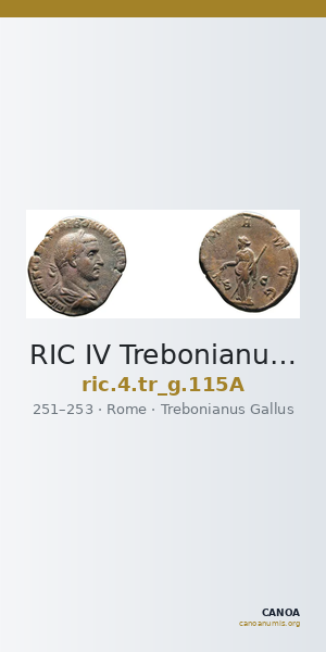 RIC IV Trebonianus Gallus 115A — CANOA