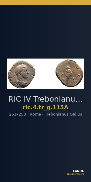 RIC IV Trebonianus Gallus 115A — CANOA