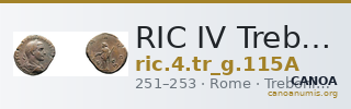 RIC IV Trebonianus Gallus 115A — CANOA