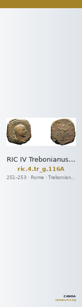 RIC IV Trebonianus Gallus 116A — CANOA