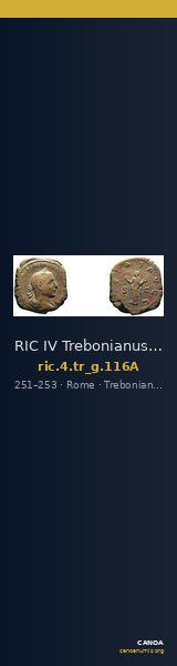 RIC IV Trebonianus Gallus 116A — CANOA