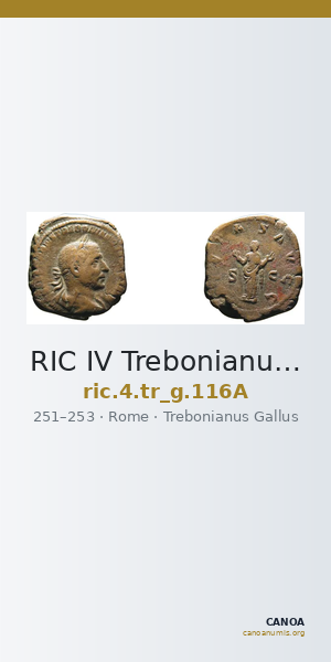 RIC IV Trebonianus Gallus 116A — CANOA