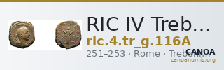 RIC IV Trebonianus Gallus 116A — CANOA