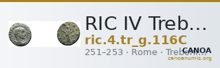 RIC IV Trebonianus Gallus 116C — CANOA
