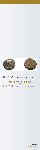 RIC IV Trebonianus Gallus 117A — CANOA