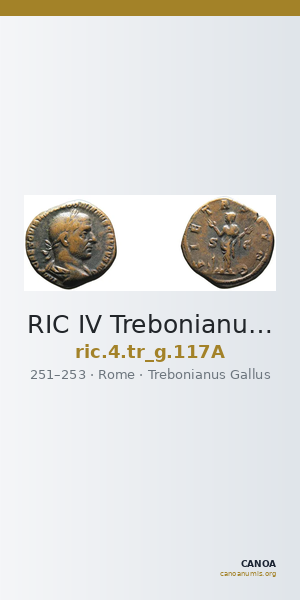 RIC IV Trebonianus Gallus 117A — CANOA