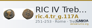 RIC IV Trebonianus Gallus 117A — CANOA