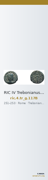 RIC IV Trebonianus Gallus 117B — CANOA
