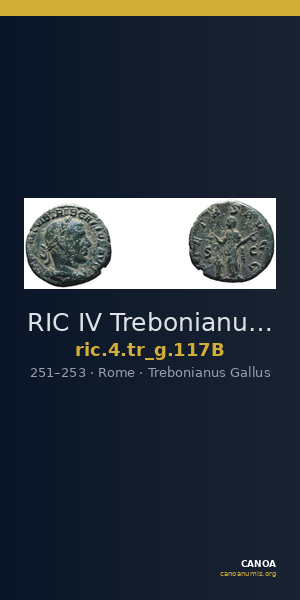 RIC IV Trebonianus Gallus 117B — CANOA