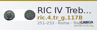 RIC IV Trebonianus Gallus 117B — CANOA