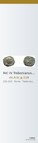 RIC IV Trebonianus Gallus 118 — CANOA