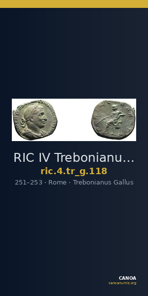 RIC IV Trebonianus Gallus 118 — CANOA