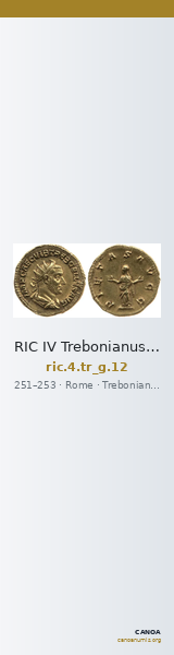 RIC IV Trebonianus Gallus 12 — CANOA