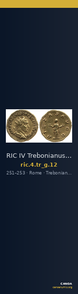 RIC IV Trebonianus Gallus 12 — CANOA