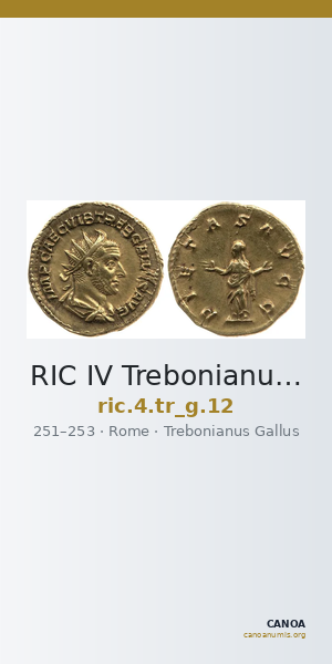 RIC IV Trebonianus Gallus 12 — CANOA