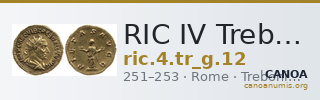 RIC IV Trebonianus Gallus 12 — CANOA