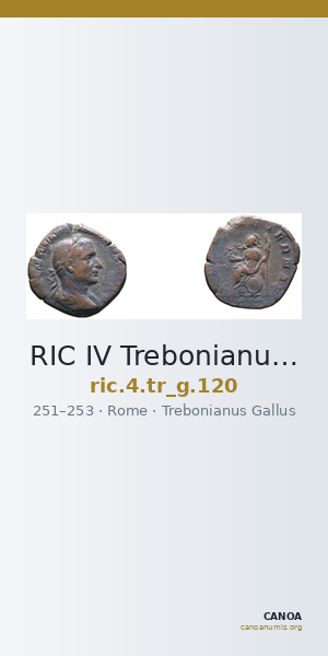 RIC IV Trebonianus Gallus 120 — CANOA